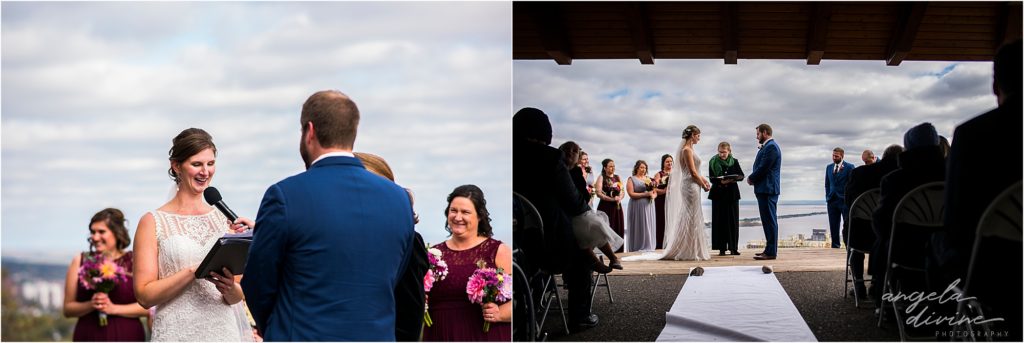enger park duluth wedding ceremony reading