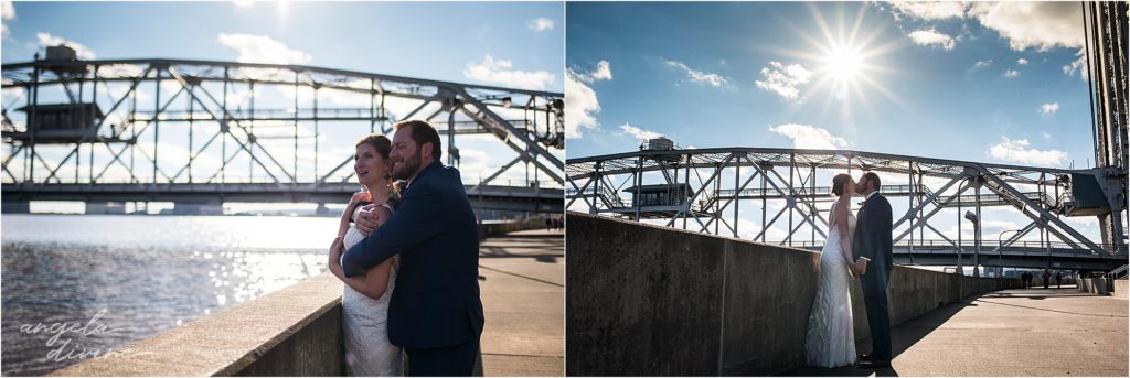 enger park duluth wedding pier
