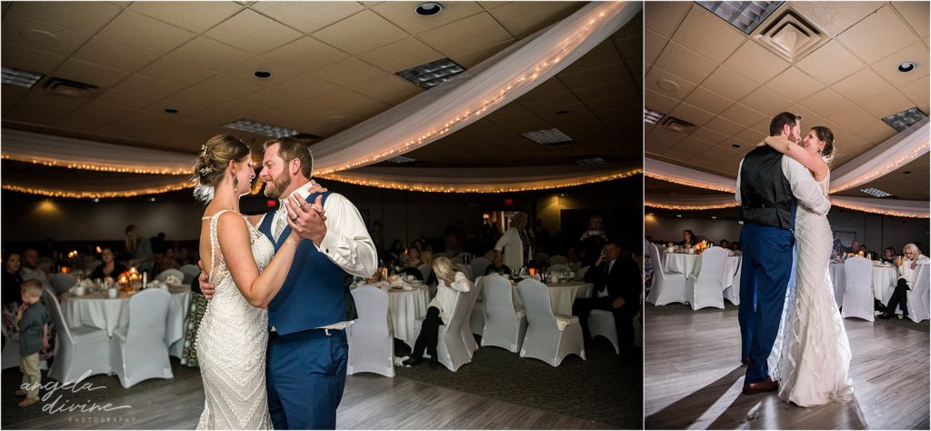 enger park duluth wedding Black woods event center first dance
